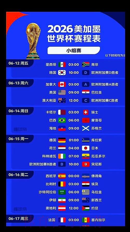 2026世界杯比利时凯恩比赛时间权威解读